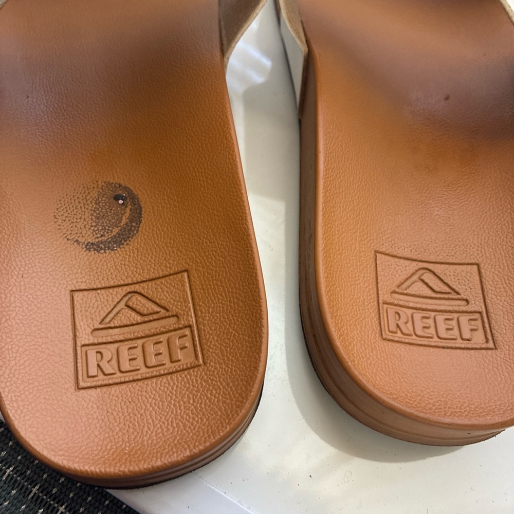 Reef Women’s Cushion Vista Slides, White, NY Yankees, MLB (Sz9) - Picture 3 of 11